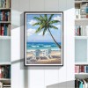 Nouvelle Arrivée Grosses Soldes Fauteuils Sur La Plage - 5D Kit Broderie Diamants/Diamond Painting VM8023