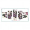 Tableau De Papillon Violet Et Noir - 5D Kit Broderie Diamants/Diamond Painting QB82037